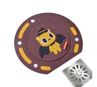 Grille Anti-Cheveux Pour Douche | Bouchon Anti-Odeur De Bain, Bouchon Lavabo Cuisine Couvert Évier Salle De Bain | Adapté Au Sol Buanderie Sous-sol Maison Appartement Camping Car