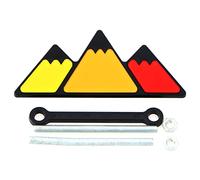 Grille Badge Emblem Decoration Label Replacement for Toyota 4Runner Tundra Sequoia Rav4 Highlander Tacoma Weather Outdoor Material Easy Screw Installation Enhance Vehicle Style Appear