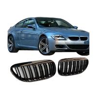 Grille Car Front Kidney Bumper Grill Hood Piano Grille 2 Slat for BMW 6 Series 2-Door E63 Coupe E64 Convertible 2003-2010 Radiator Grille