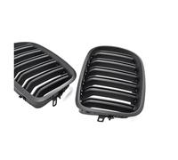 Grille Carbon Style Front Kidney Double Slat Grill Grille Car Accessories Gloss Black For BMW X5 E70 2007-2013 X6 E71 E72 2008-2014 Grilles(Matte Black)