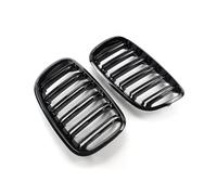 Grille Carbon Style Front Kidney Double Slat Grill Grille Car Accessories Gloss Black For BMW X5 E70 2007-2013 X6 E71 E72 2008-2014 Grilles(Glossy Black)