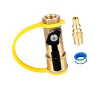 Grille Connector Brass Adapter Quick Release Brass Coupling for Quick Disconnect at Camping Federation or Backyard BBQ