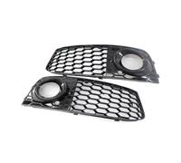 Grille Double Slats 1 Pair Front Bumper Fog Light Grill Cover Trim 8KD807682 8KD807681 Fog Light Hoods Cover For A4 B8 2008-2012 Brace Covers Grille Guard
