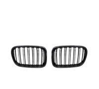 Grille Double Slats 1Pair Front Grilles Matte Gloss Black FOR X3 F25 2010-2013 Replacement Bumper Car Styling Brace Covers Grille Guard