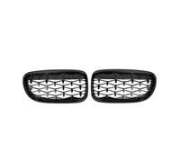 Grille Double Slats Black Front Bumper Grilles For 3 Series E90 E91 2009-2012 Grilles Vehicle Air Inlet Vent Grille Cover Brace Covers Grille Guard