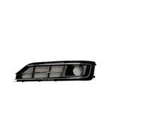 Grille Double Slats Car Front Bumper Fog Light Cover For A8L D4PA W12 2014 2015 2016 2017 R Fog Lamp Frame Grille Auto Exterior Accessories Brace Covers Grille Guard