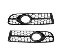 Grille Double Slats Car Front Bumper Fog Light Grille For A4 For B7 For S4 For B7 For A4 For S-Line 2005-2008 1 Pair Honeycomb Mesh Fog Lamp Grill Covers Brace Covers Grille Guard