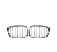 Grille Double Slats Car Front Bumper Grille FOR 5 Series E39 M5 525i 528i 530i 1997-2004 1Pair Front Bumper Grills Brace Covers Grille Guard