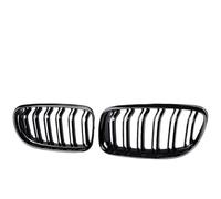 Grille Double Slats Car Grille Front Bumper Grill Double Slats Gloss Black Car Styling For 3 Series E90 E91 2009-2012 Brace Covers Grille Guard