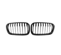 Grille Double Slats FOR 1 Series F20 F21 2015-2017 Raring Grille Glossy Black Grill 1Pair Car Front Bumper Sports Slat Grille Brace Covers Grille Guard