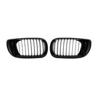 Grille Double Slats FOR 3 Series E46 Sedan 4 Door 320i 350i 2002-2005 Front Bumper Grille 1Pair Car Single Slat Grill Brace Covers Grille Guard