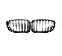 Grille Double Slats FOR X3 X4 F25 F26 2014-2017 Front Bumper Grille 1Pair Car Double Line Sport Grill Glossy Black Cover Brace Covers Grille Guard