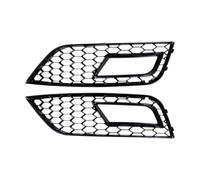 Grille Double Slats Front Bumper Fog Light Lamp Grille Covers Honeycomb Mesh RS4 Style For A4 B8.5 Facelift 2013-2016 Brace Covers Grille Guard