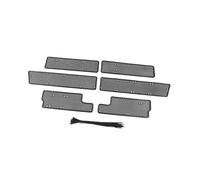 Grille Double Slats Front Grille Insect Screening Mesh Insert Net Stainless Steel Cover Trims For Highlander For Kluger 2015-2021 Car Accessories Brace Covers Grille Guard