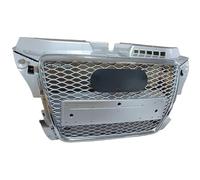 Grille Double Slats Front Sport Hex Mesh Honeycomb Hood Grill For A3 For S3 For 8P 2009-2013 Car Front Grill Mesh Brace Covers Grille Guard