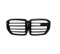 Grille Double Slats Gloss Black Front Radiator Upper Bumper Grille For G05 For X5 For LCI Upgrade To For X5M Facelift 2018-2023/2024+ Brace Covers Grille Guard