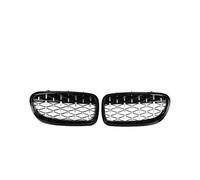 Grille Double Slats Style Car Front Grill FOR 5 Series F10 F11 F18 2010-2017 Gloss Black Grille Car Styling Accessories Brace Covers Grille Guard