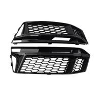 Grille Fog Light Cover Compatible With A4 S4 B9 2016 2017 2018 Glossy Black Front Bumper Fog Light Grille Honeycomb Mesh Pair Fog Lamp Cover