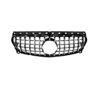 Grille For W117 C117 For CLA-Class For Mercedes For Benz CLA180 For CLA200 For CLA250 2013-2019 Front Bumper Grill Middle Grill Front Grille(B Silver)