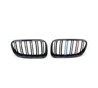 Grille Front 2Pcs For BMW 3-Series E92 E93 For M3 Coupe LCI 2010-2013 Car Style Black Front Kidney Double Slat Grill Grille(M Color)