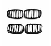 Grille Front Car For BMW For X5 For X6 E70 E71 2008-2013 Front Grille Double Slatted Lin Car Styling High Gloss Black Racing