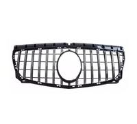 Grille Front Inlet Grille For W246 For Benz B Class Exterior Part Racing Hood Grill Mesh Refit Tuning Part Center Trim 2012-2019(12-14 G Silvery)