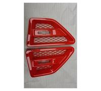 Grille Grill Car Side Fender Spoiler Outflow Mesh Vent For Land For Rover For Freelander 2 LR2 2008-2015 Racing Door Grille LR001660 LR001658 Front Grill(Red)