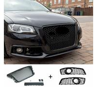 Grille Honeycomb Mesh Bumper For Fog Lights For Audi A3 8P 04/2008-