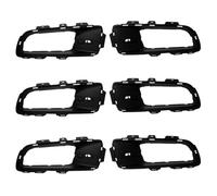 Grille Insert Trims Stripe 3X Car Front Bumper Fog Light Grill Fog Light Vent Grille Intake Cover 51117172450 51117172449 For BMW X5 E70 2007 2008 2009 Car Front Bumper Grille