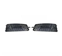 Grille Insert Trims Stripe Auto Left Right Side Front Bumper Fog Light Grille Grill Cover For A6 C7 2016 2017 2018 Car Front Bumper Grille(OneColor)
