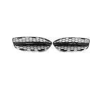 Grille Insert Trims Stripe Car Front Fog Light Grill Cover Trim Honeycomb Grill For Mercedes For Benz C- Class W205 C180 C200 2014-2019 2058851223 2058851123 Car Front Bumper Grille(OneColor)