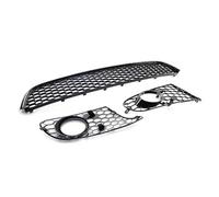 Grille Insert Trims Stripe Honeycomb Mesh Front Hood Grille With Fog Light Grill Cover Left And Right Side For Golf 6 For MK6 5K0853677A 5K0853665 Car Front Bumper Grille