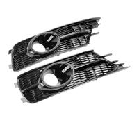 Grille Insert Trims Stripe Pair Front Bumper Lower Light Cover Grille For A6 C7 2016 2017 2018 W/ACC Hole Car Accessories Car Front Bumper Grille