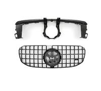 Grille Silver/Black Front Grille Bumper Grill Inlet Mesh Grid Tuning For Mercedes For Benz X167 GLS-Class GLS450 GLS5 2020-2023 Radiator Grille(Black)