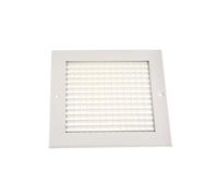 Grille, White, Aluminium, 200 x 200mm 32mm 432665
