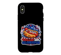 "Grilled And Glorious Patriotic Hot Dog" Case for iPhone X/XS