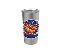 Grilled and Glorious Patriotic Hot Dog Stainless Steel Insulated Tumbler