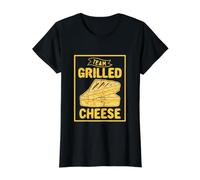 Grilled Cheese Design for Toast Lover - Team Grilled Cheese Value Graphic T-Shirt, Women, Black, L