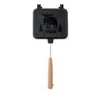 Grilled Cheese Maker - Double Sided Sandwich Pan, Double Sided Portable Removable Grilled Cheese Maker | Camping Sandwich Maker with Wooden Handle, Indoor Grill Kitchen Perfect for Breakfast