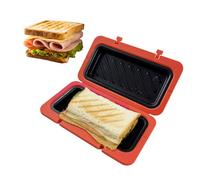 Grilled Cheese Maker - Microwave Toaster, Nonstick Sandwich Press Cooker, Fast Heat Crisping Plate | Quick Melty Grilled Sandwiches For Kitchen RV Dorm Camping Picnic Use, Compact Resistant Design Wit