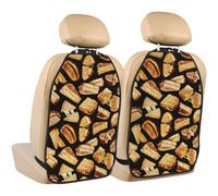 Grilled Cheese Sandwiches,2 Pack Car Seat Kick Mats Back Seat Protector Durable Back Seat Organiser