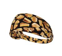 Grilled Cheese Sandwiches,Sports Sweatband for Unisex Multi Headband Elastic Exercise Hairband