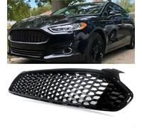 Grilles Air Inlet Mesh Grill For For Fusion 2013-2017 Glossy Black Honeycomb Front Bumper Upper Grille Front Grille