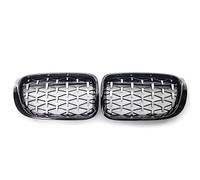 Grilles Car Front Kidney Grill Diamond Style Racing Grills For BMW F25 F26 X3 X4 2014-2017 Front Grille(Silverblack)