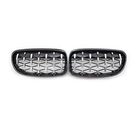Grilles Car Front Kidney Grille Grill Double Line For BMW 3 Series 2009-2012 Front Grille(Black Sliver)