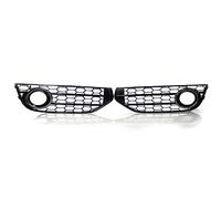 Grilles For A4 B8 Allroad 2009-2014 Fog Light Open Vent Grill Intake Cover Grille Front Grille(Silver)