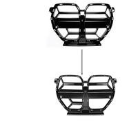 Grilles Front For BMW G80 G81 For M3 G82 G83 For M4 2021-2024 Front Grilles CSL Style Grill ACC Carbon Fiber Look Glossy Black