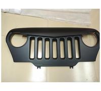 Grilles Front Grille Guard Black Angry Mesh Grill Replacement ABS Material For Jeep For Wrangler TJ 1997-2006 For J187 Front Sport Grill
