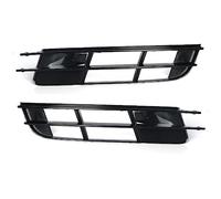 Grilles Front Lower Bumper Grills Fog Light Grille Cover Plastic Left&Right For Q7 2007-2009 4L0807681 Front Grille(1pair)