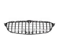 Grilles Glossy Black Bumper Grille ABS For Benz For C-Class For W205 2019-2021 For C180 C200 C300 C43 For AMG Front Grille
